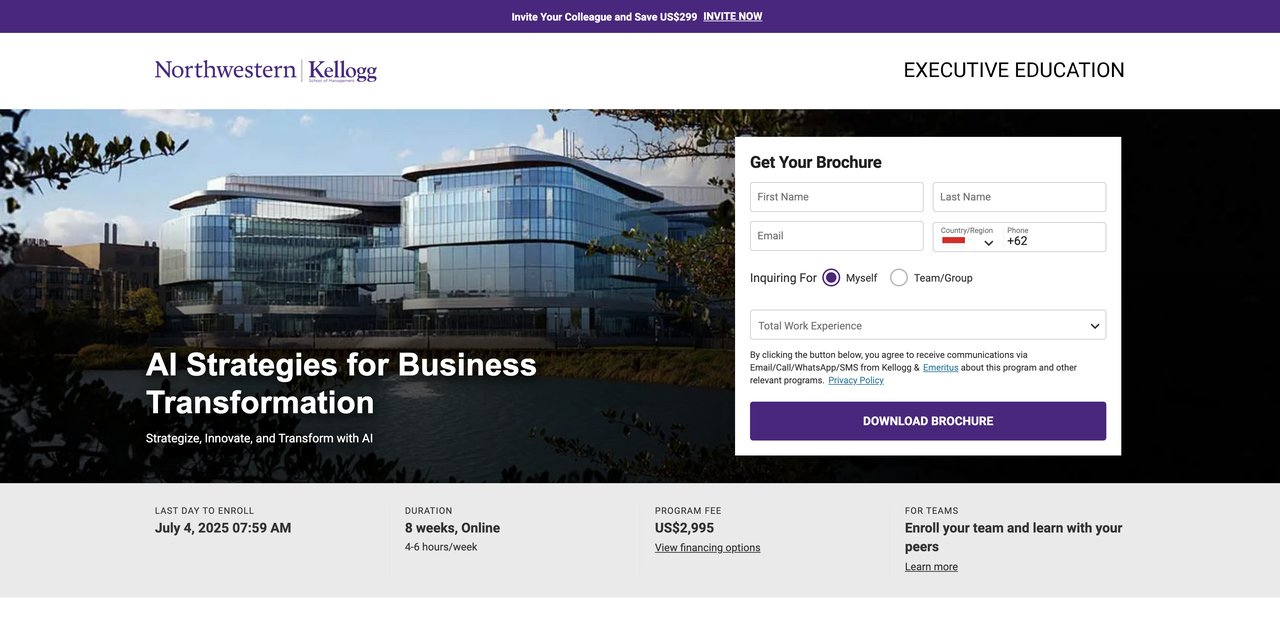 AI Applications for Growth by Northwestern Kellogg