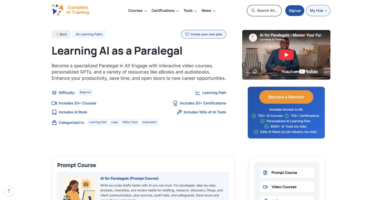 CompleteAI Training AI for Paralegals