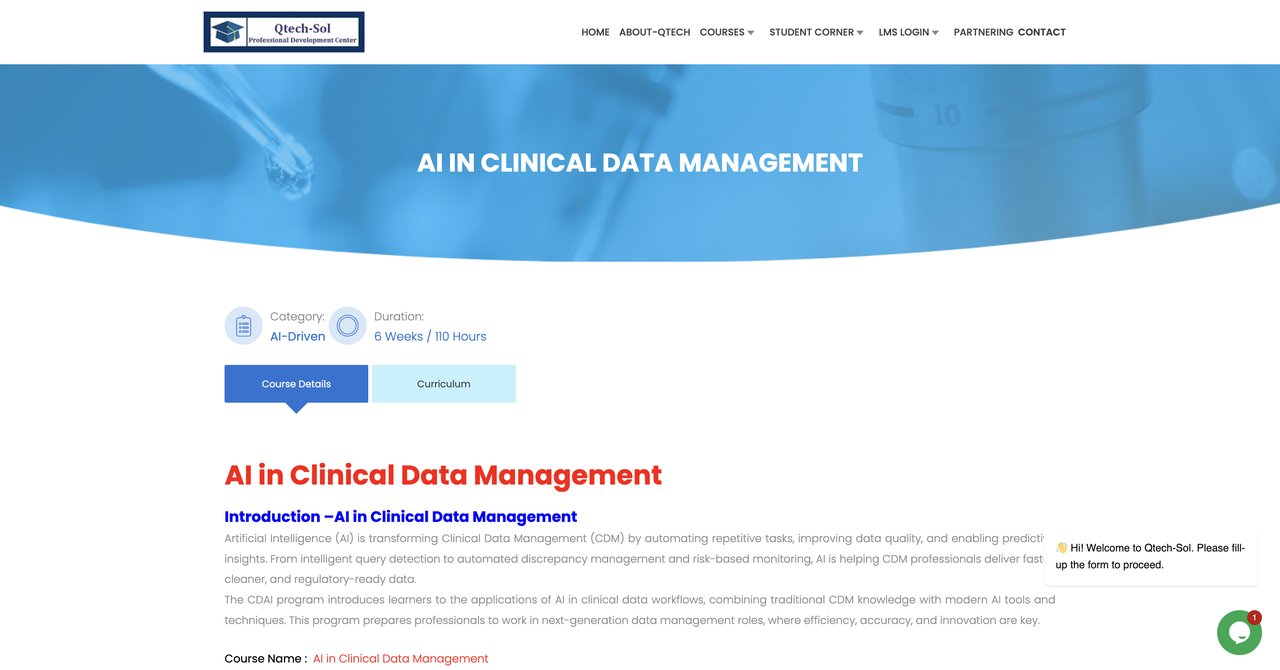 AI in Clinical Data Management by Qtech SOL