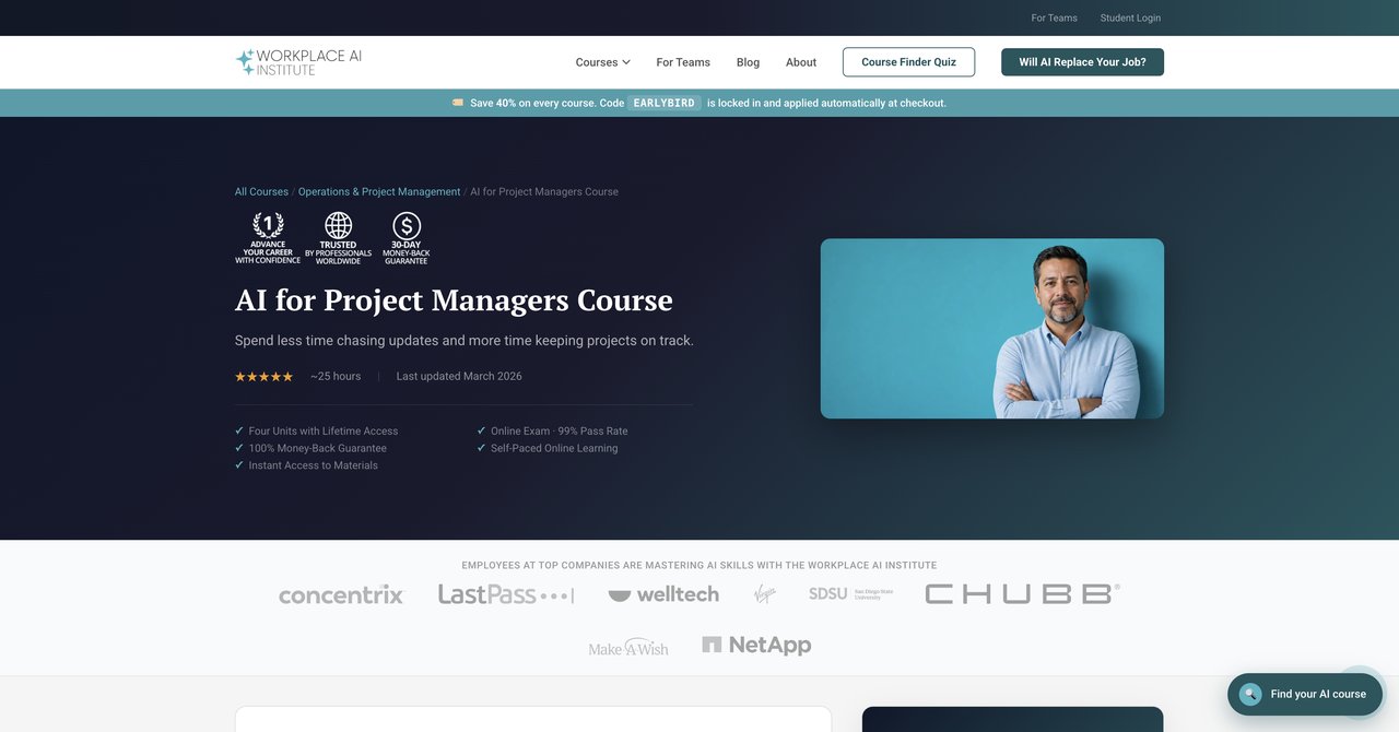 AI for Project Managers Course by Workplace AI Institute