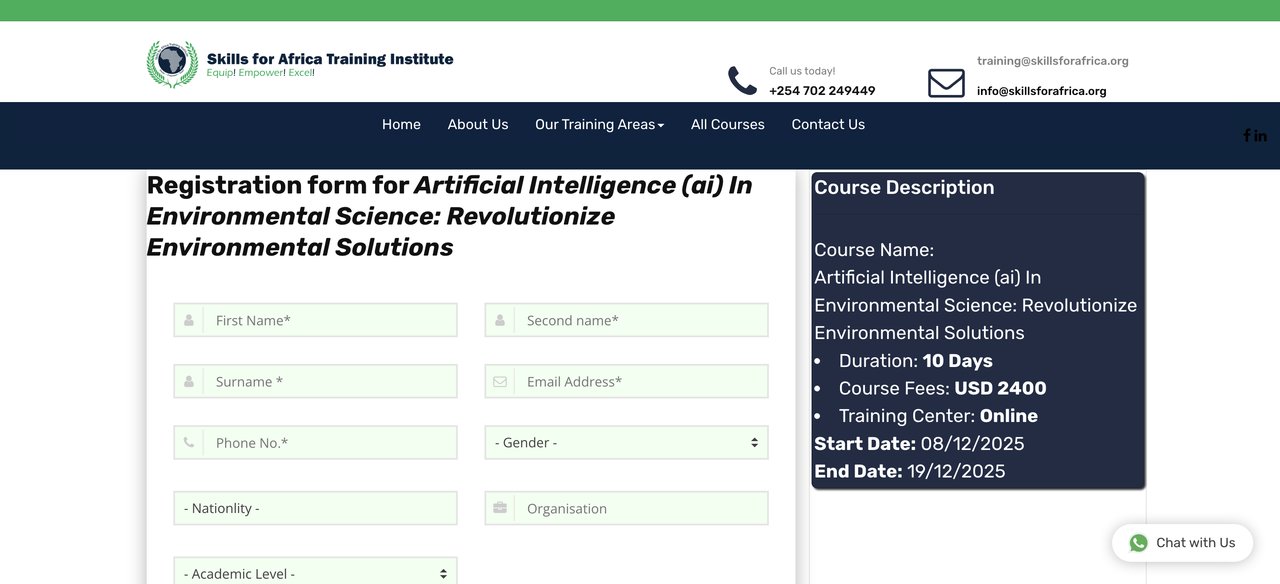 AI in Environmental Science