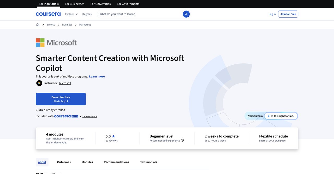 Microsoft Copilot Course