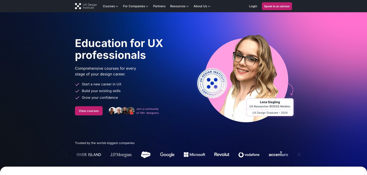 Professional Diploma in UX Design by UX Design Institute