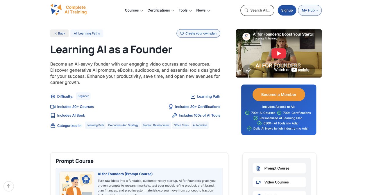CompleteAI Training AI for Founders