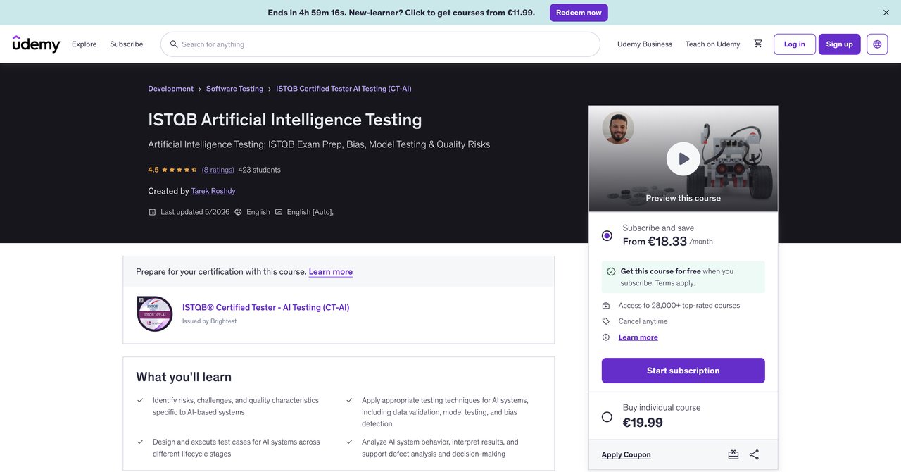 ISTQB AI Testing