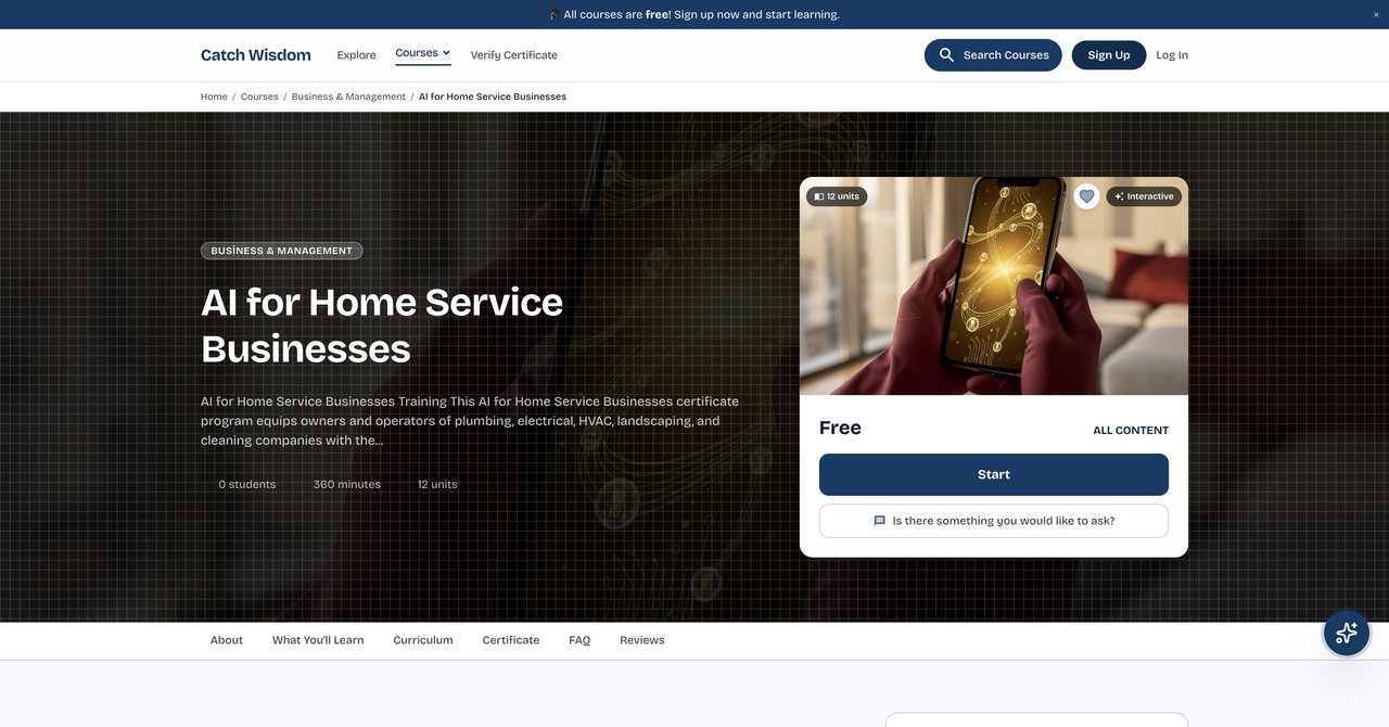 AI for Home Service Businesses Course