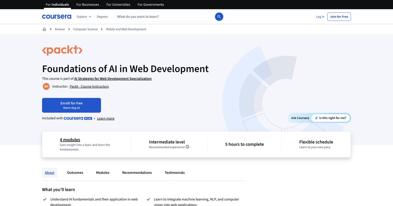 Foundations of AI in Web Development