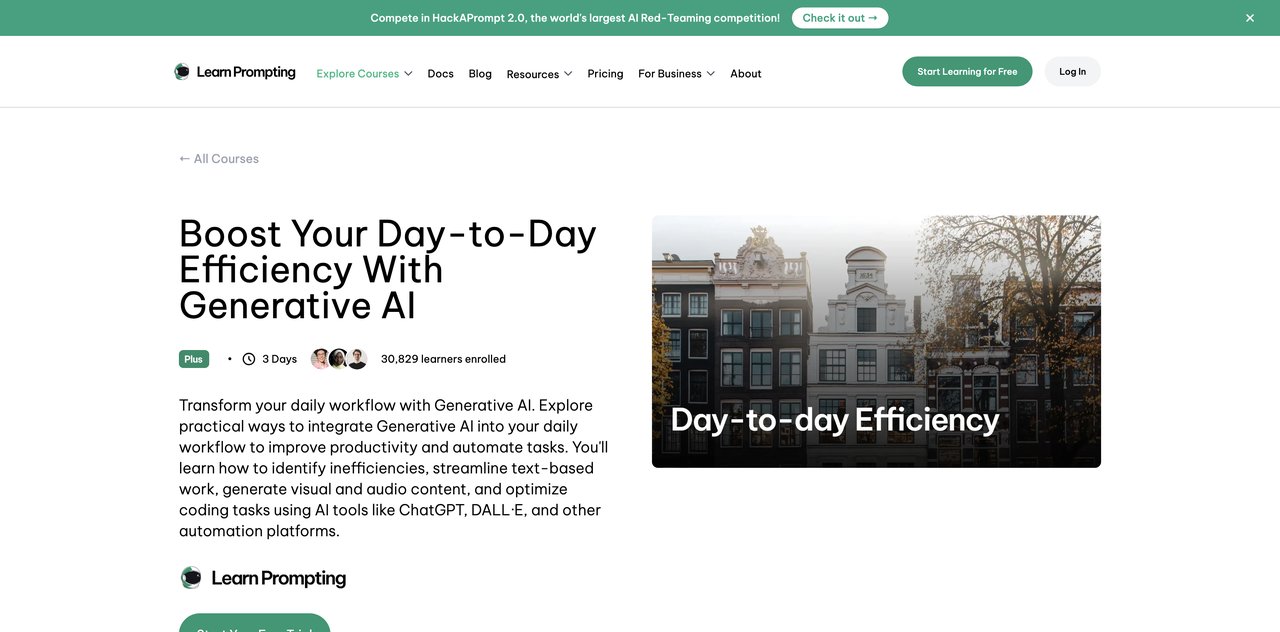 Boost Your Day-to-Day Efficiency With Generative AI by Learn Prompting
