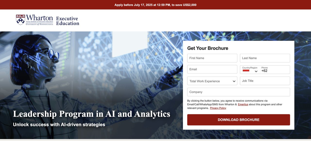Leadership Program in AI and Analytics