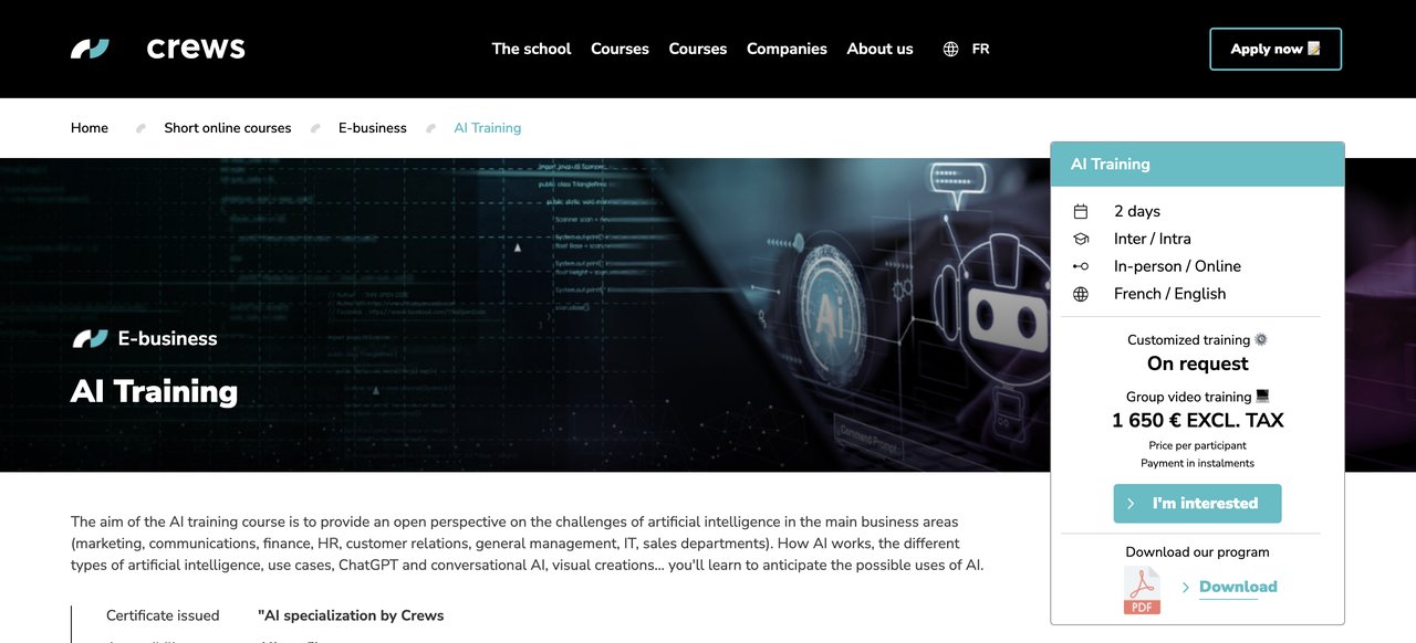 AI & Hospitality Training by Crews Education
