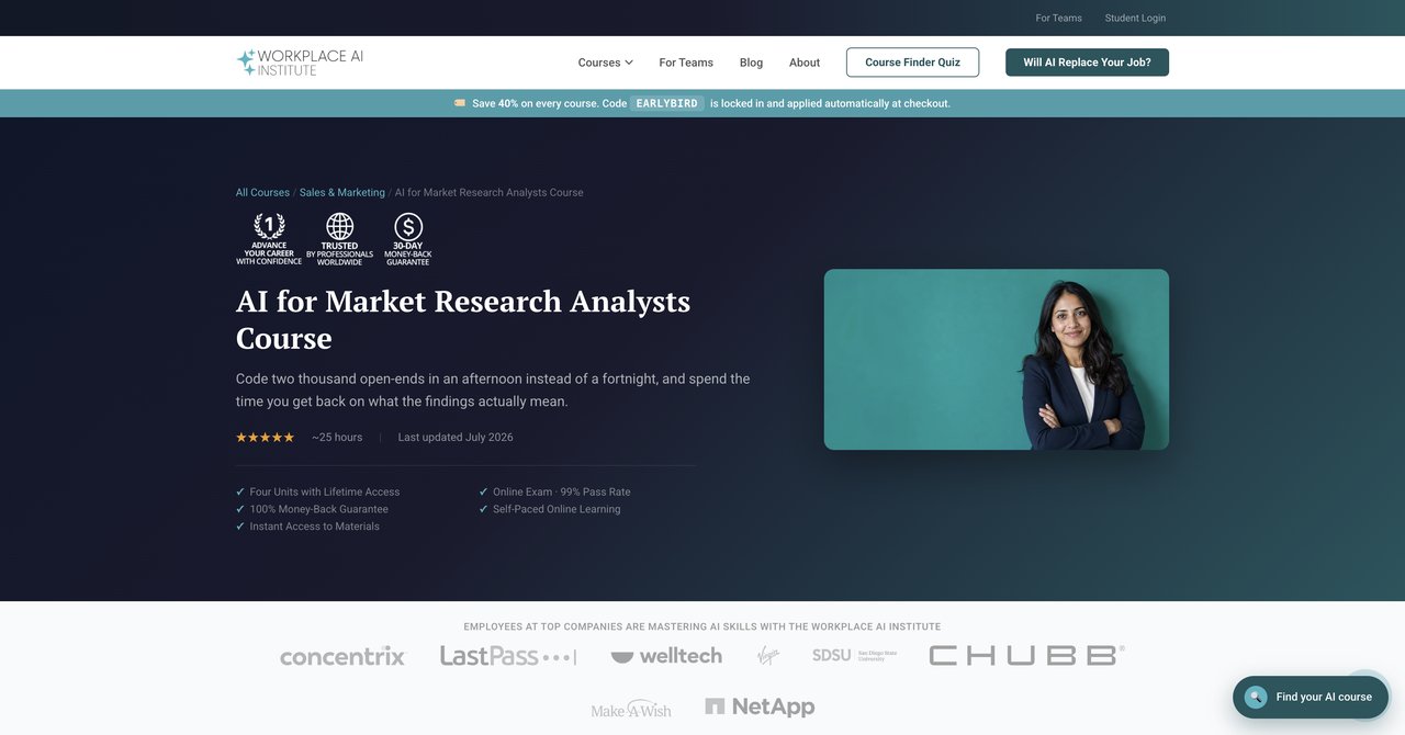 Workplace AI Institute - AI for Market Research Analysts Course