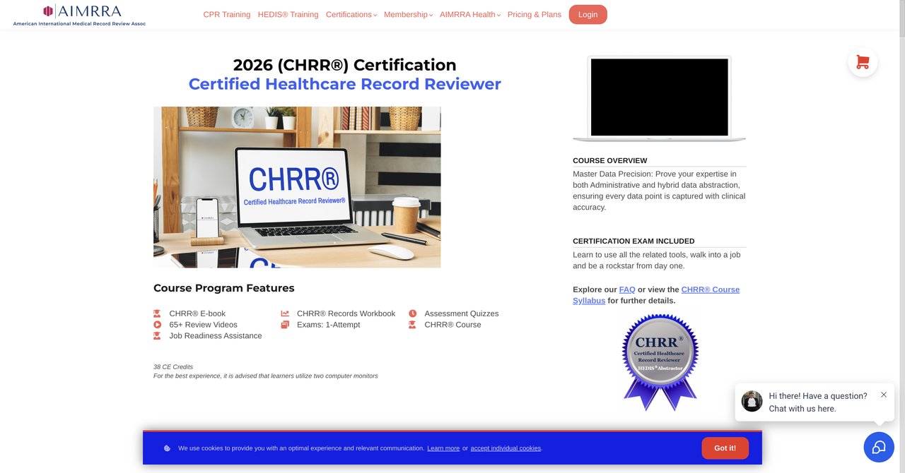 CHRR Certification