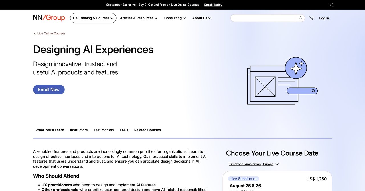 Designing AI Experiences by NN/g