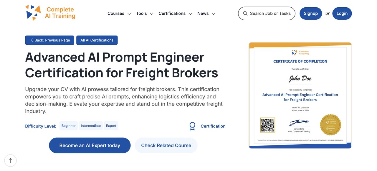 Advanced AI Prompt Engineer Certification