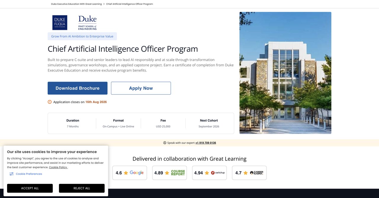 Duke University Chief AI Officer Program