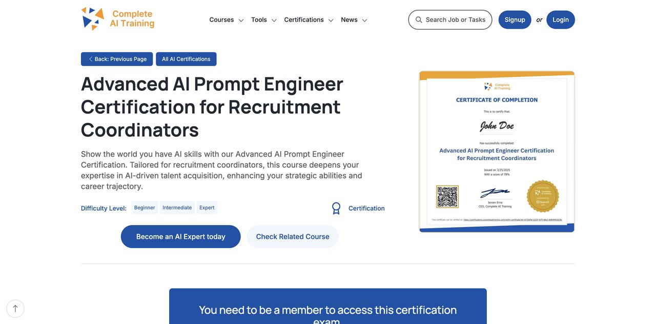 Advanced AI Prompt Engineer Certification