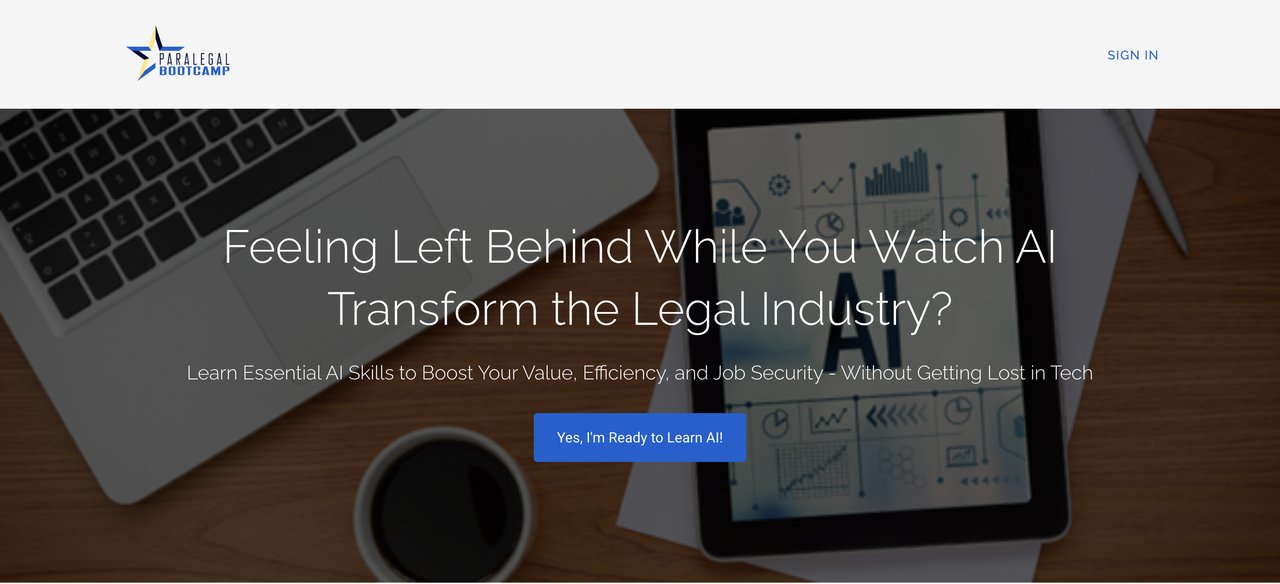 AI Boot Camp for Legal Professionals