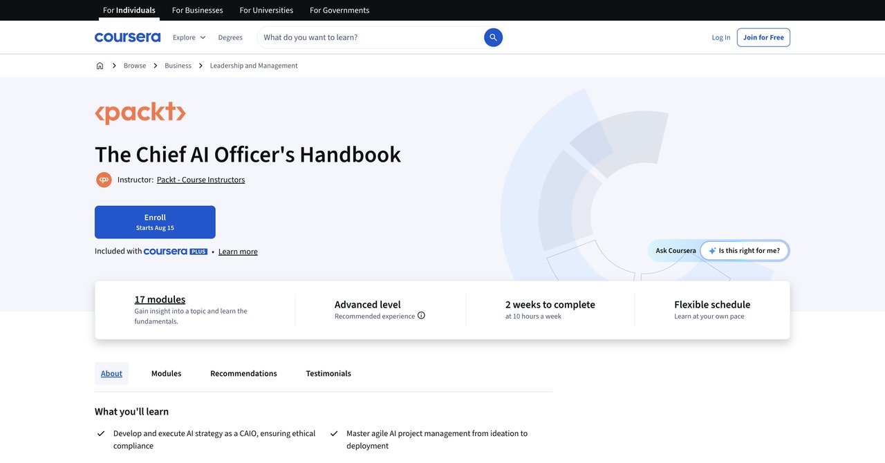 The Chief AI Officer's Handbook