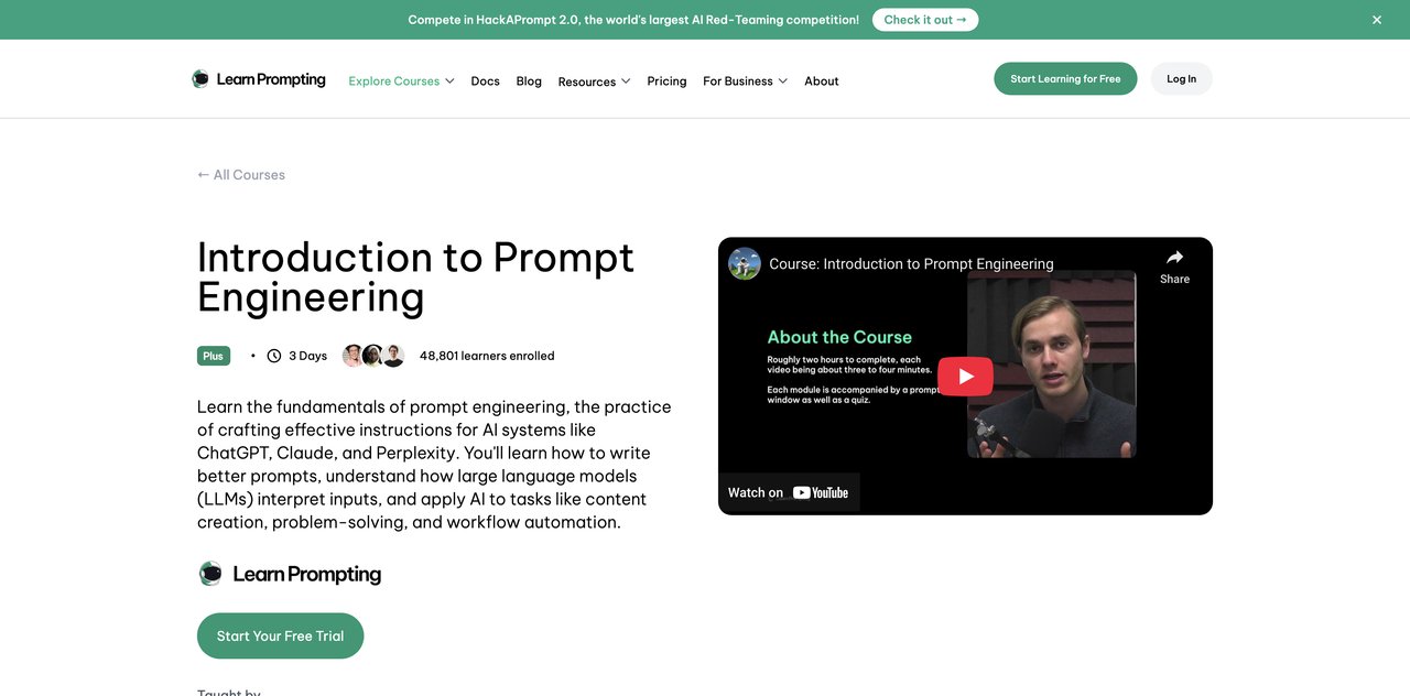 Introduction to Prompt Engineering by Learn Prompting