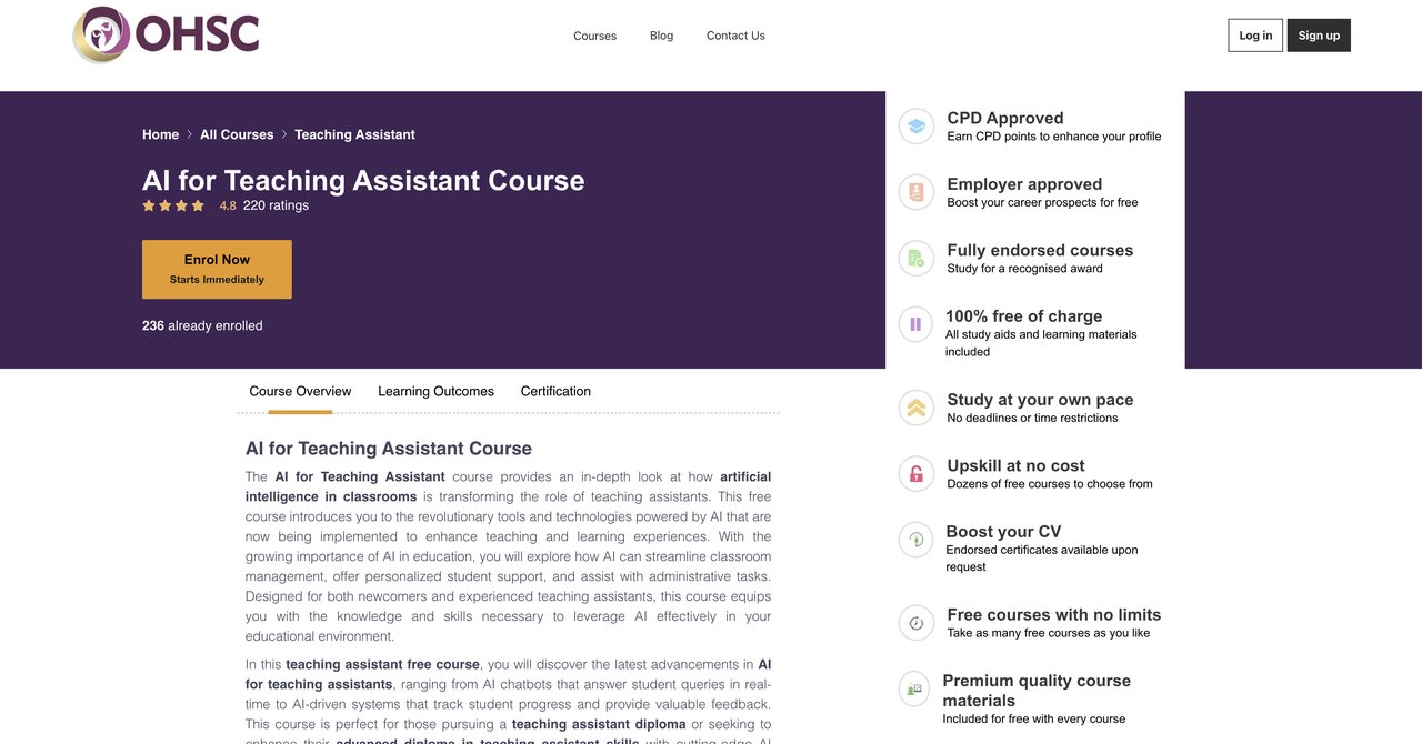 OXFORD HOME STUDY CENTRE AI Teaching Assistant