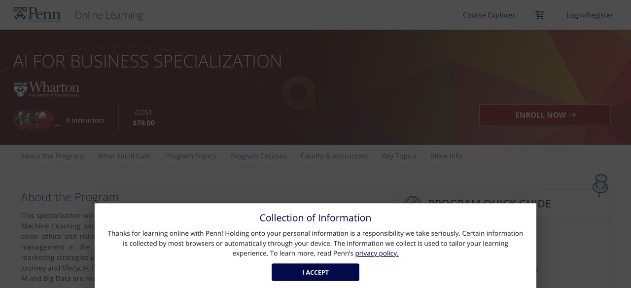AI for Business Specialization