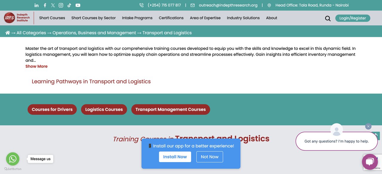 Indepth Research AI Logistics