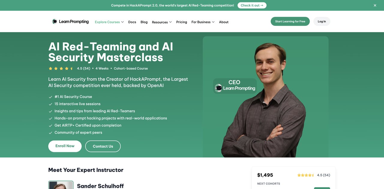 AI Red-Teaming and Security Masterclass