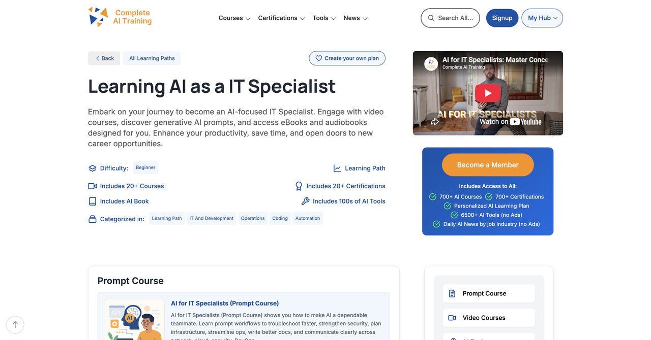 CompleteAI Training AI for IT Specialists