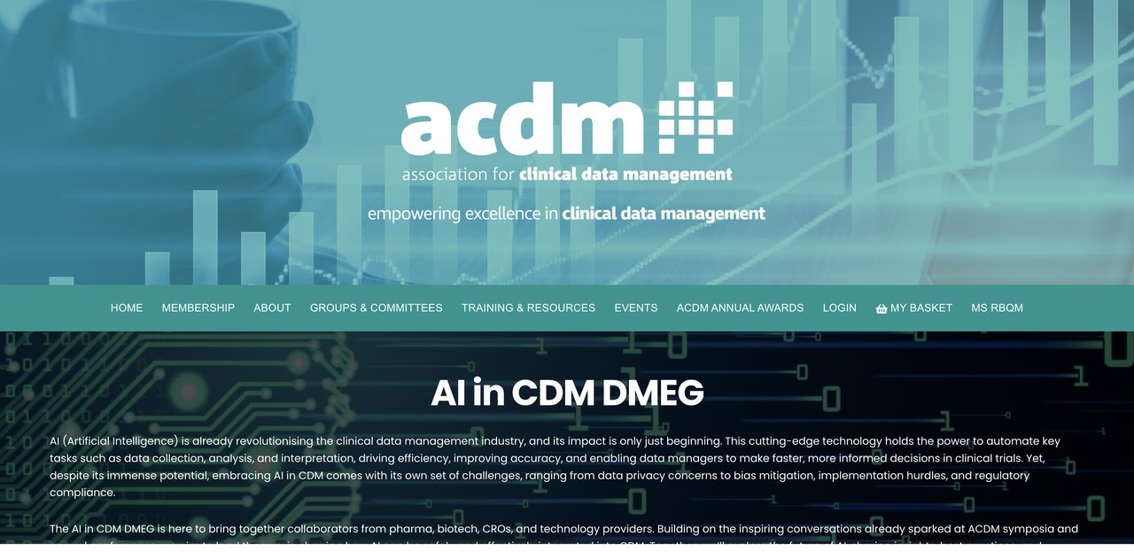 AI in CDM DMEG Course