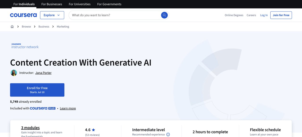 Content Creation With Generative AI