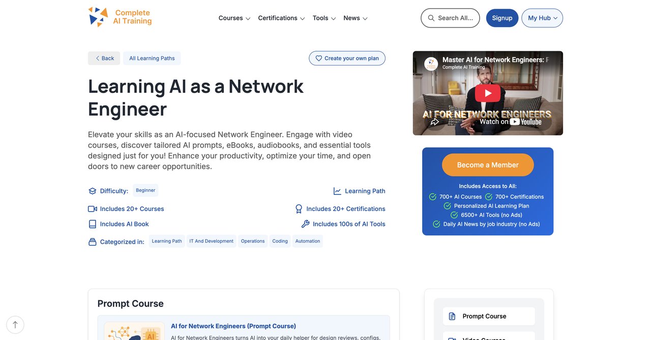 CompleteAI Training , AI for Network Engineers