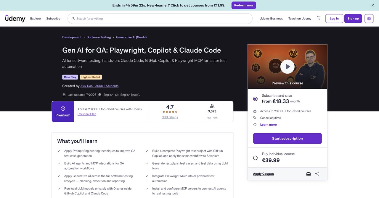 Gen AI for QA Test Automation