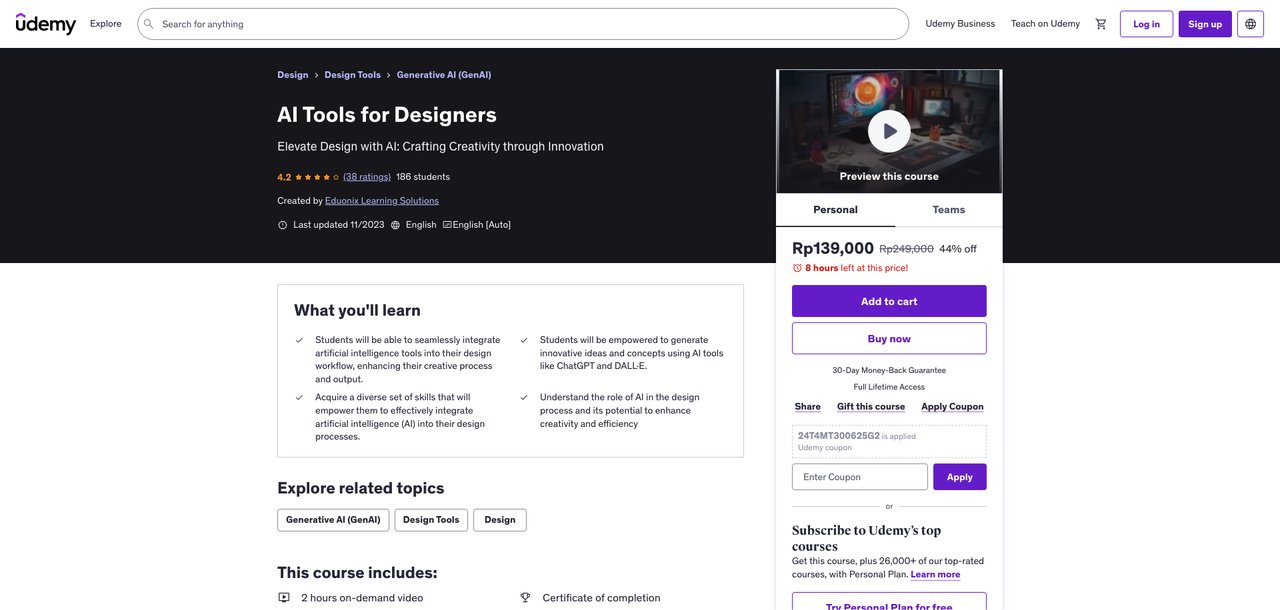 AI Tools for Designers by Udemy