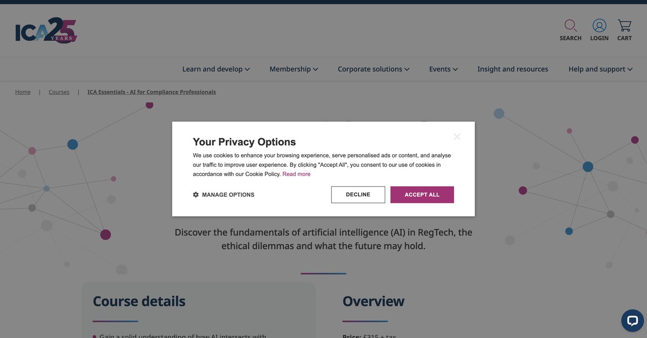 ICA Essentials - AI for Compliance Professionals