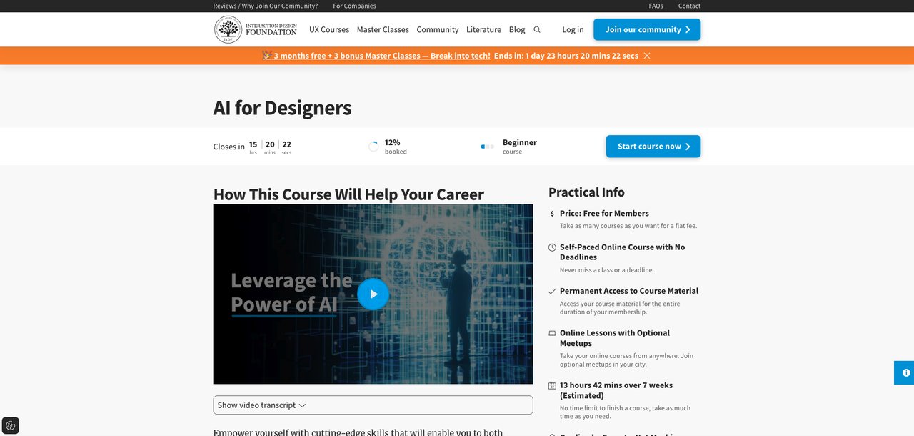 AI for UX Design by Interaction Design Foundation
