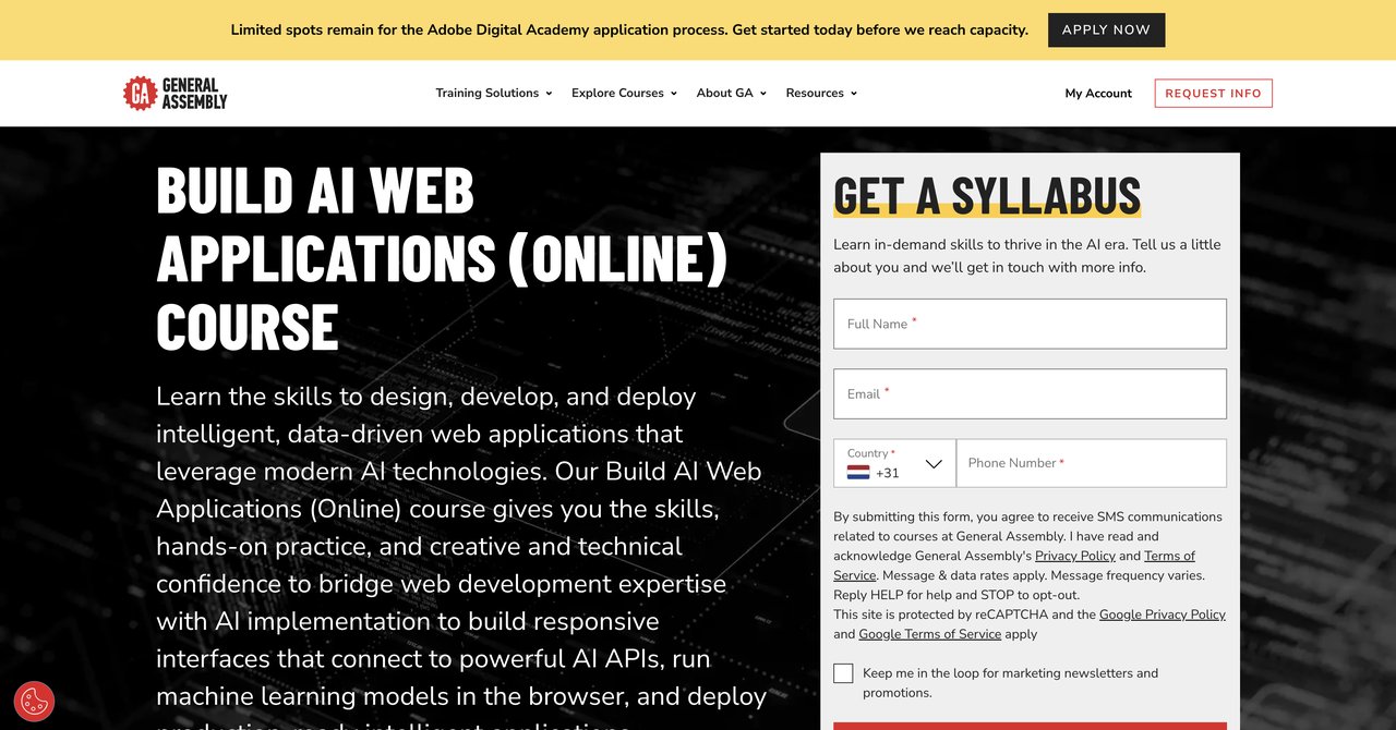 Build AI Web Applications by General Assembly
