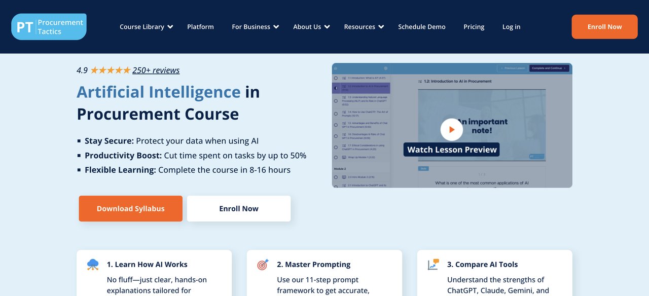 Procurement Tactics AI Course