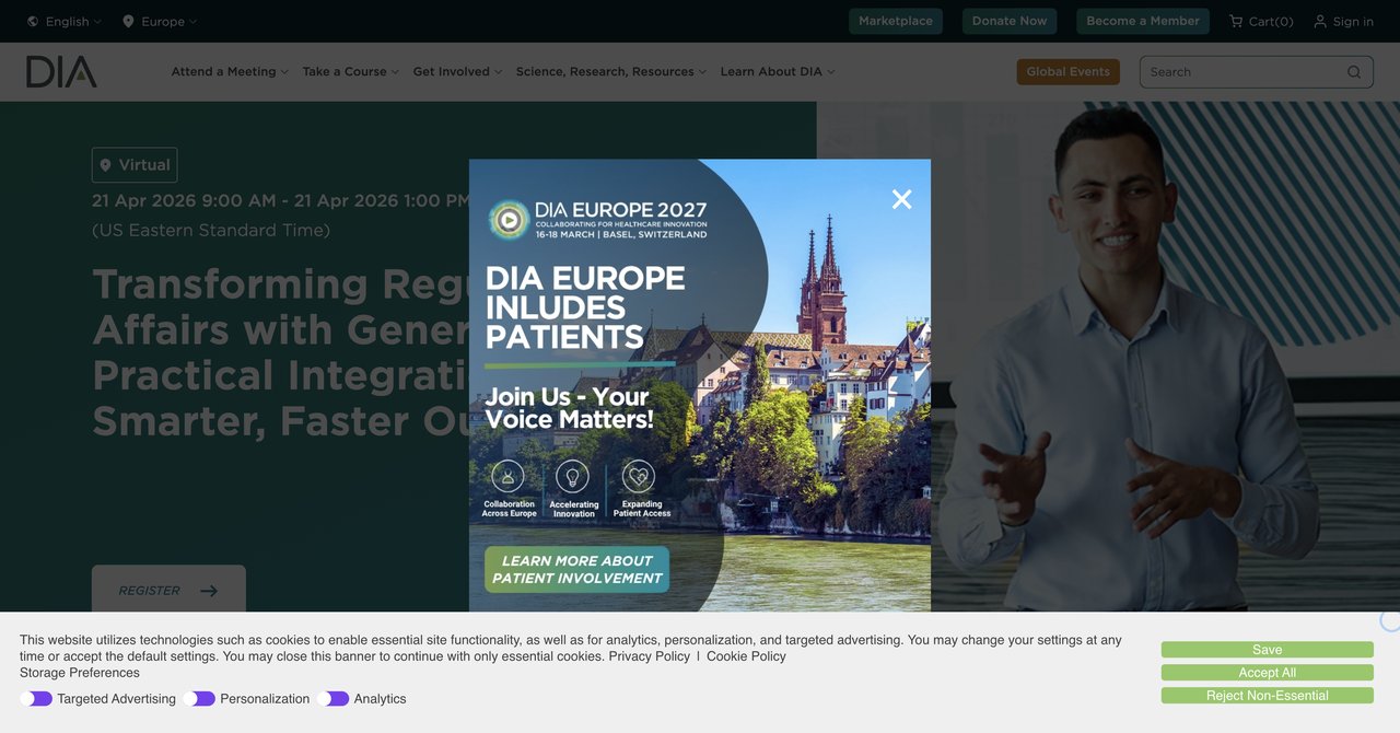 DIA Transforming Regulatory Affairs with Generative AI