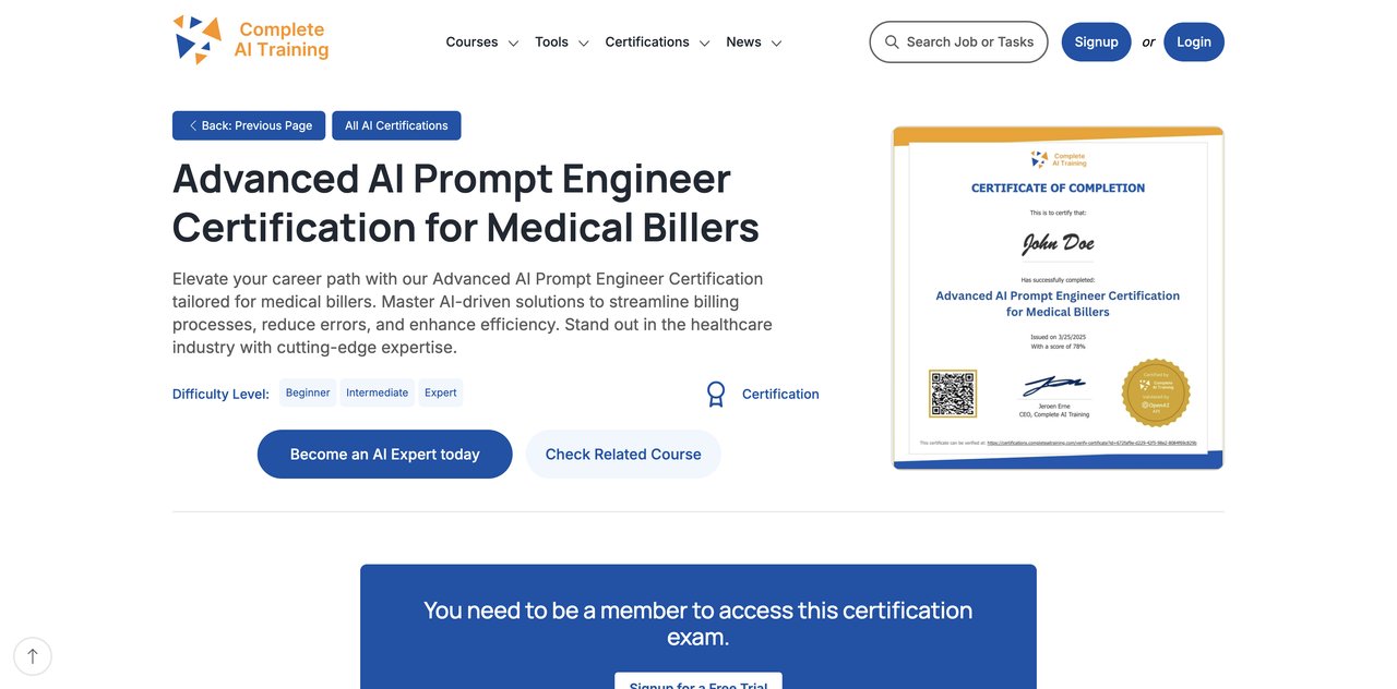 Advanced AI Prompt Engineer Certification