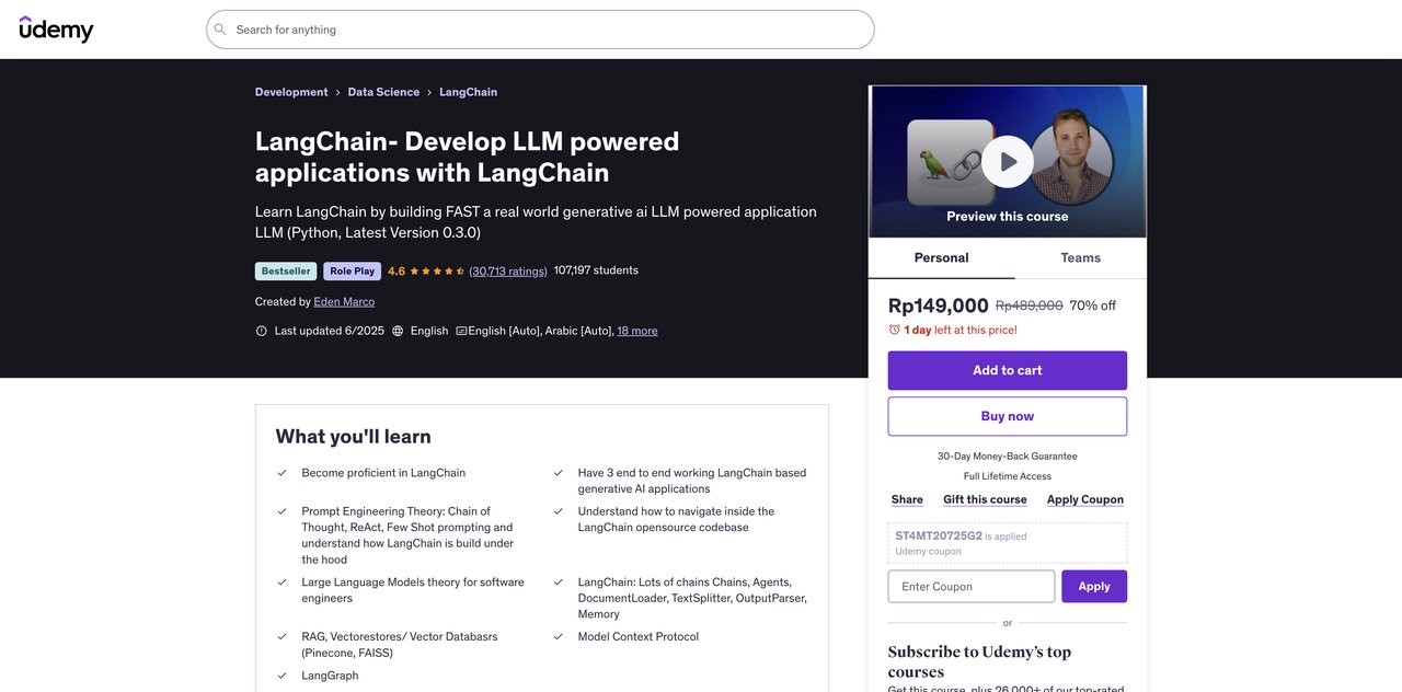 Udemy LangChain Course