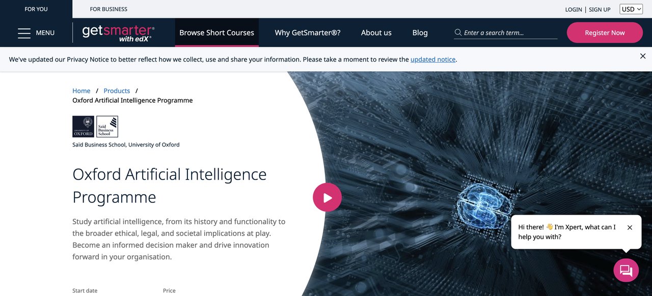 Oxford Artificial Intelligence Program