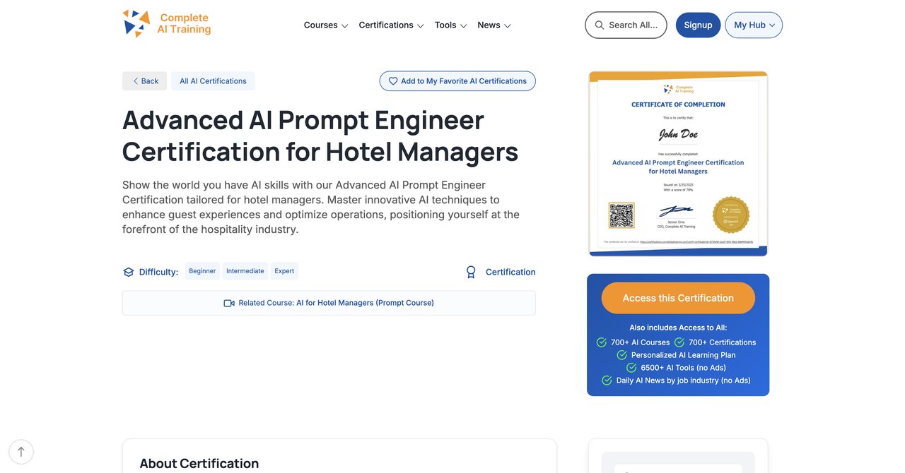 Advanced AI Prompt Engineer Certification