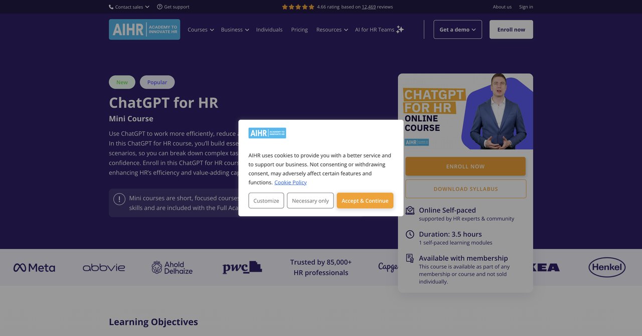 ChatGPT for HR Course by AIHR