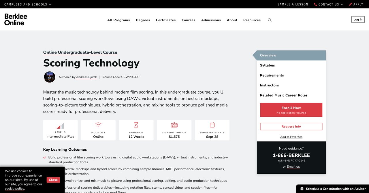 Scoring Technology by Berklee Online