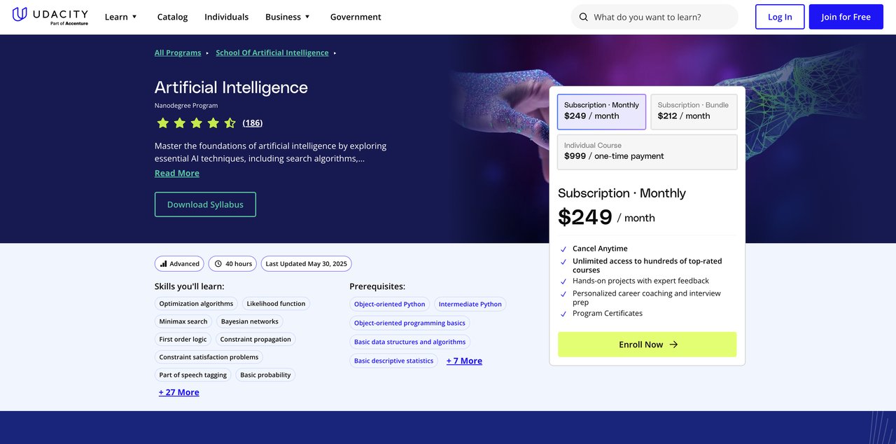 Udacity AI Nanodegree Program