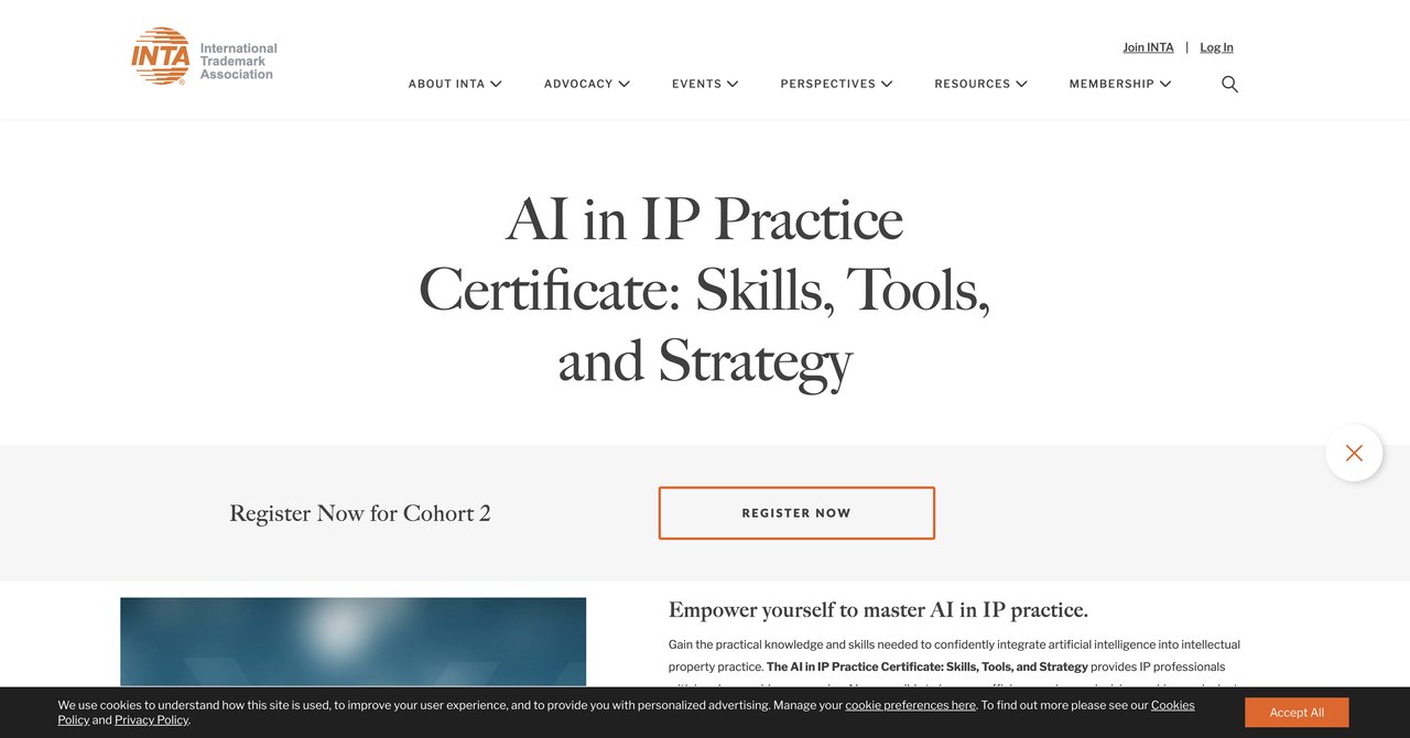 AI in IP Practice Certificate by INTA