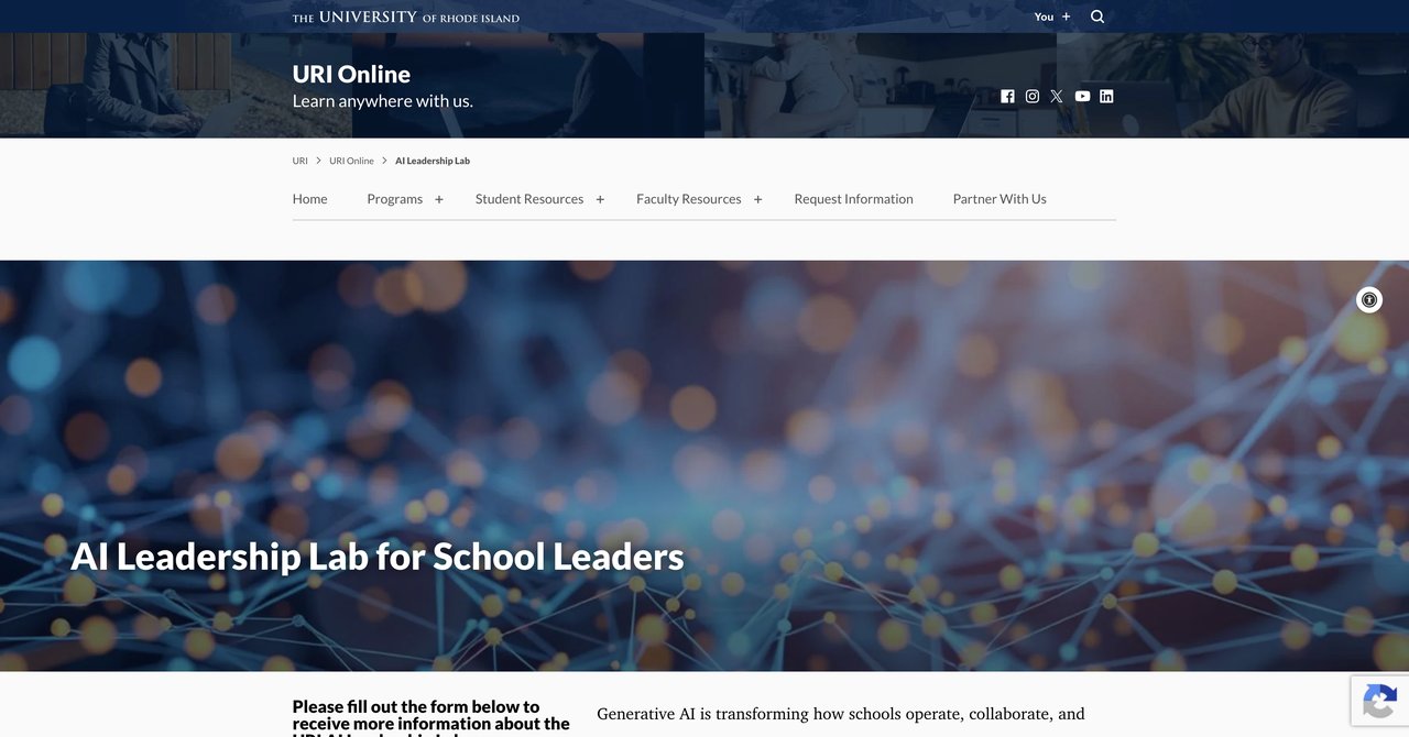 University of Rhode Island AI Leadership Lab