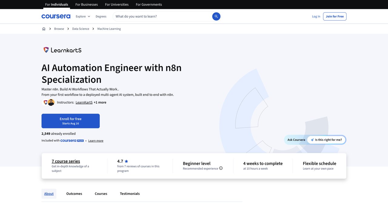 AI Automation Engineer with n8n