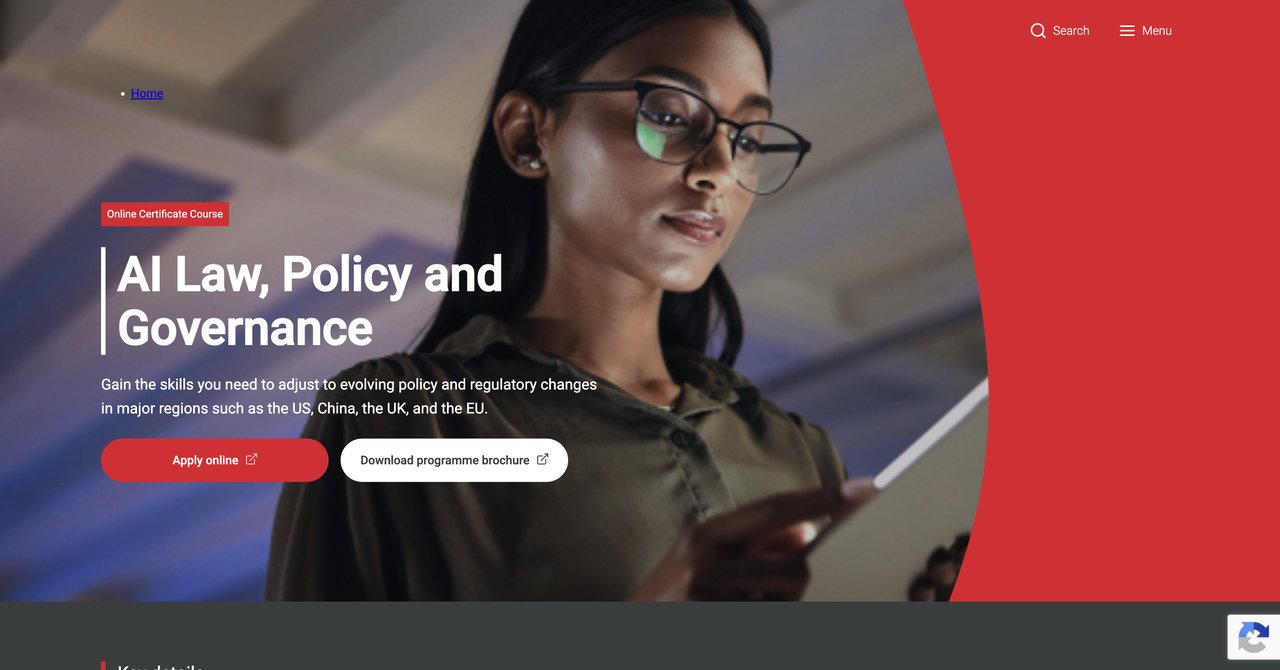 AI Law, Policy and Governance