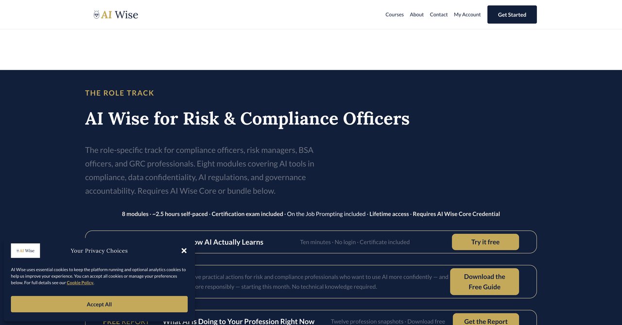 AI Wise for Risk & Compliance Officers
